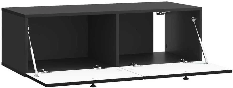 TV staliukas Sieninė TV spintelė Juoda 98 x 41 x 30 cm Apdirbta mediena