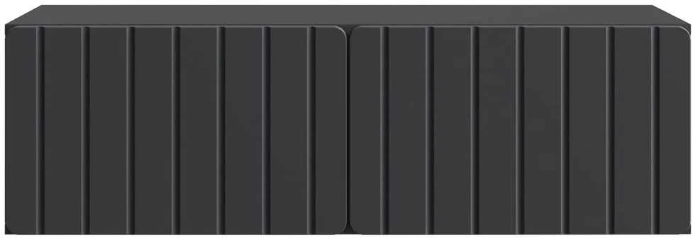 TV staliukas Sieninė TV spintelė 98 x 41 x 30 cm Juoda Apdirbta mediena