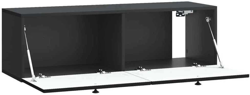 TV staliukas Sieninė TV spintelė Juoda 98 x 31 x 30 cm Apdirbta mediena