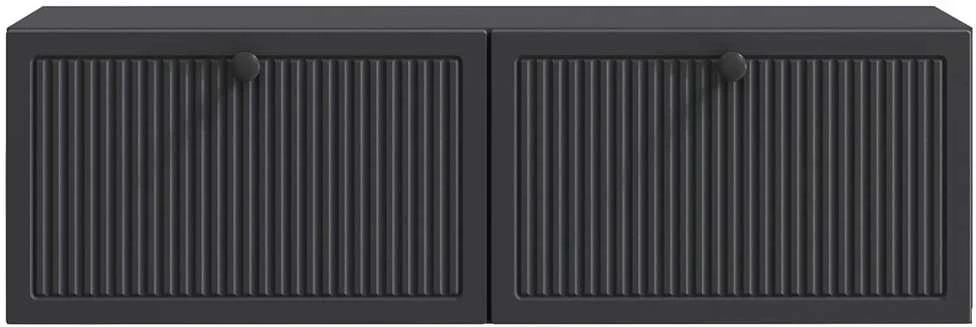 TV staliukas Sieninė TV spintelė Juoda 98 x 31 x 30 cm Apdirbta mediena