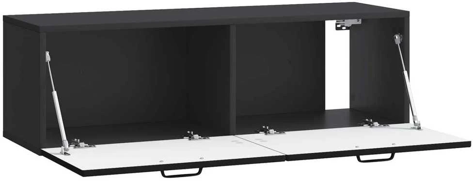 TV staliukas Sieninė TV spintelė Juoda 98 x 31 x 30 cm Apdirbta mediena