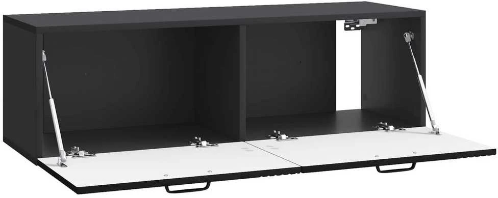 TV staliukas Sieninė TV spintelė Juoda 98 x 31 x 30 cm Apdirbta mediena