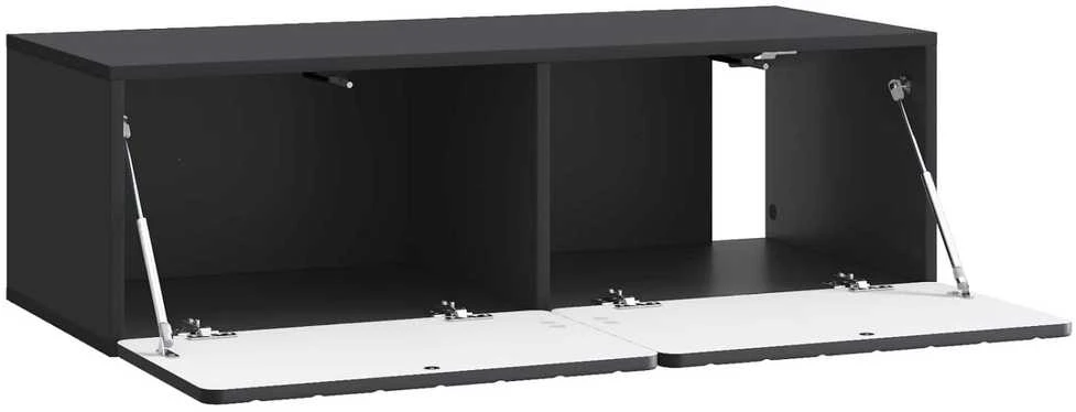 TV staliukas Sieninė TV spintelė 98 x 41 x 30 cm Juoda Apdirbta mediena