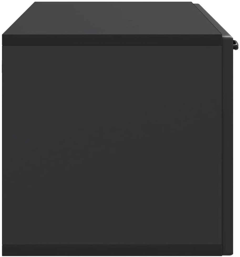 TV staliukas Sieninė TV spintelė Juoda 98 x 31 x 30 cm Apdirbta mediena