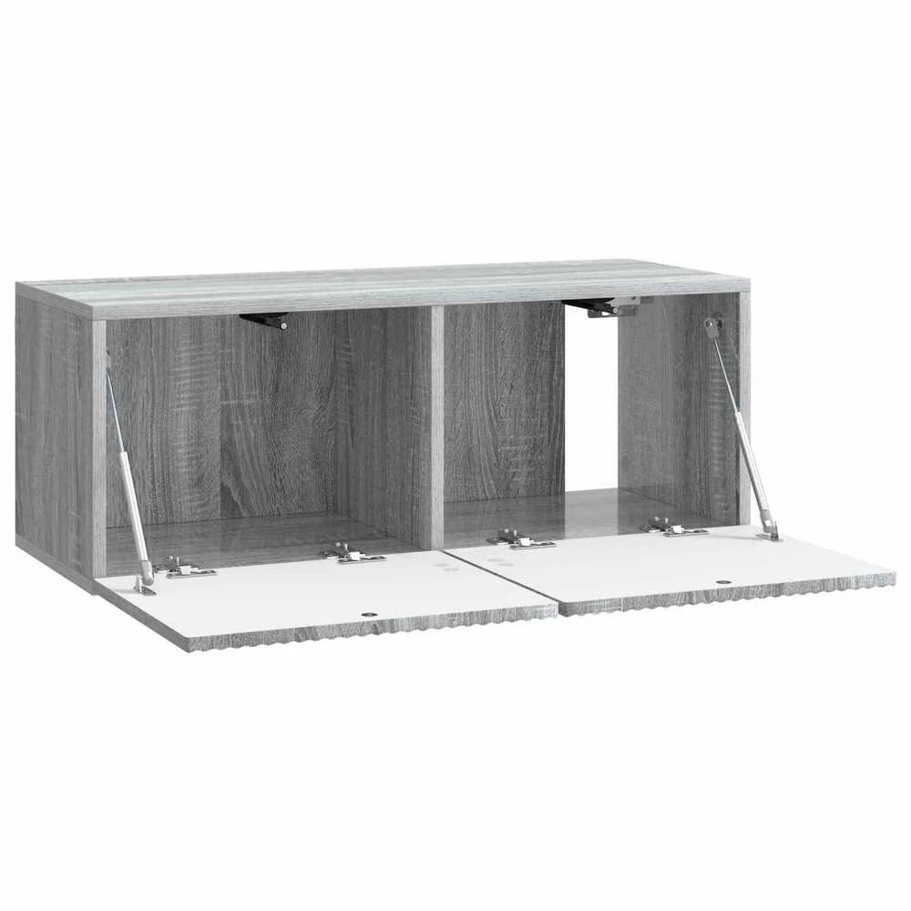 TV staliukas Sieninė TV spintelė 78,5 x 31 x 30 cm Pilka sonoma ąžuolo