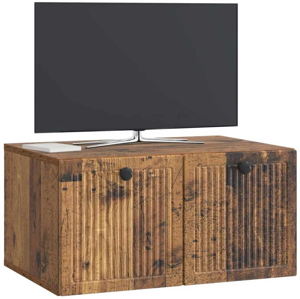 TV staliukas Sieninė TV spintelė Sendintos medienos 59,5 x 41 x 30 cm