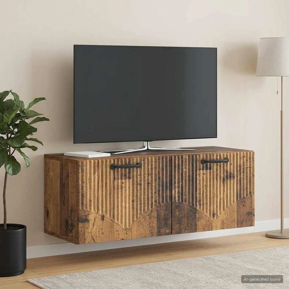 TV staliukas Sieninė TV spintelė Sendintos medienos 78,5 x 31 x 30 cm