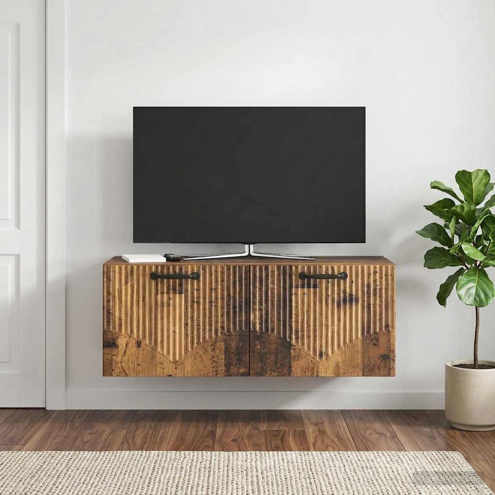 TV staliukas Sieninė TV spintelė Sendintos medienos 78,5 x 31 x 30 cm