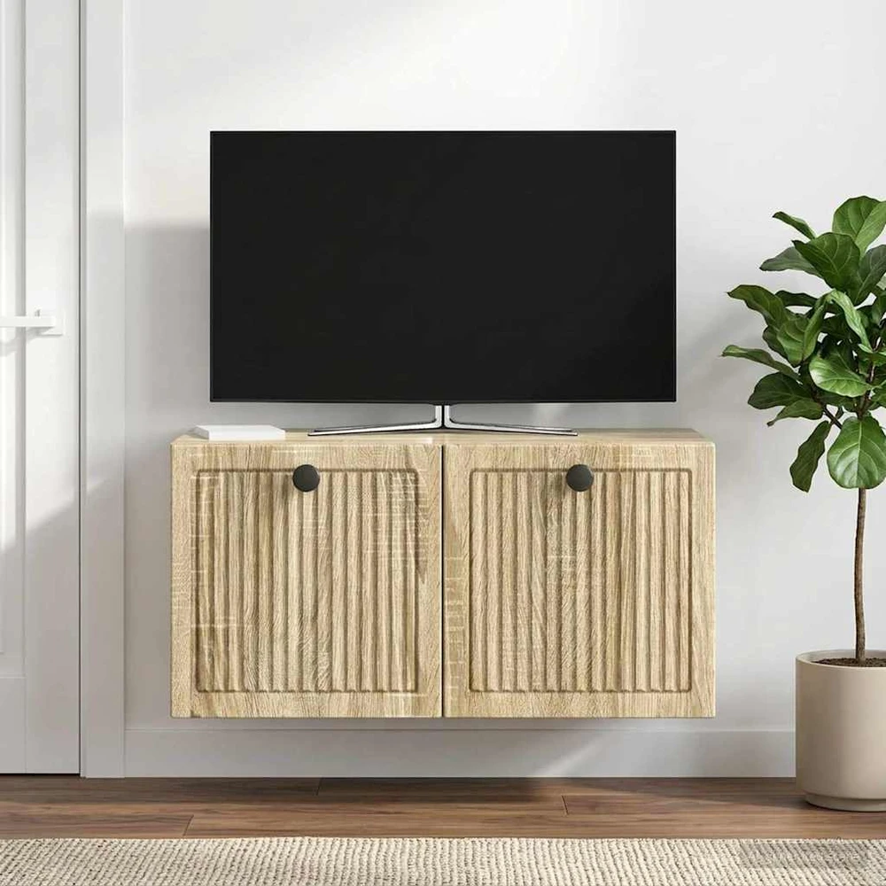 TV staliukas Sieninė TV spintelė Sonoma ąžuolas 59,5 x 31 x 30 cm