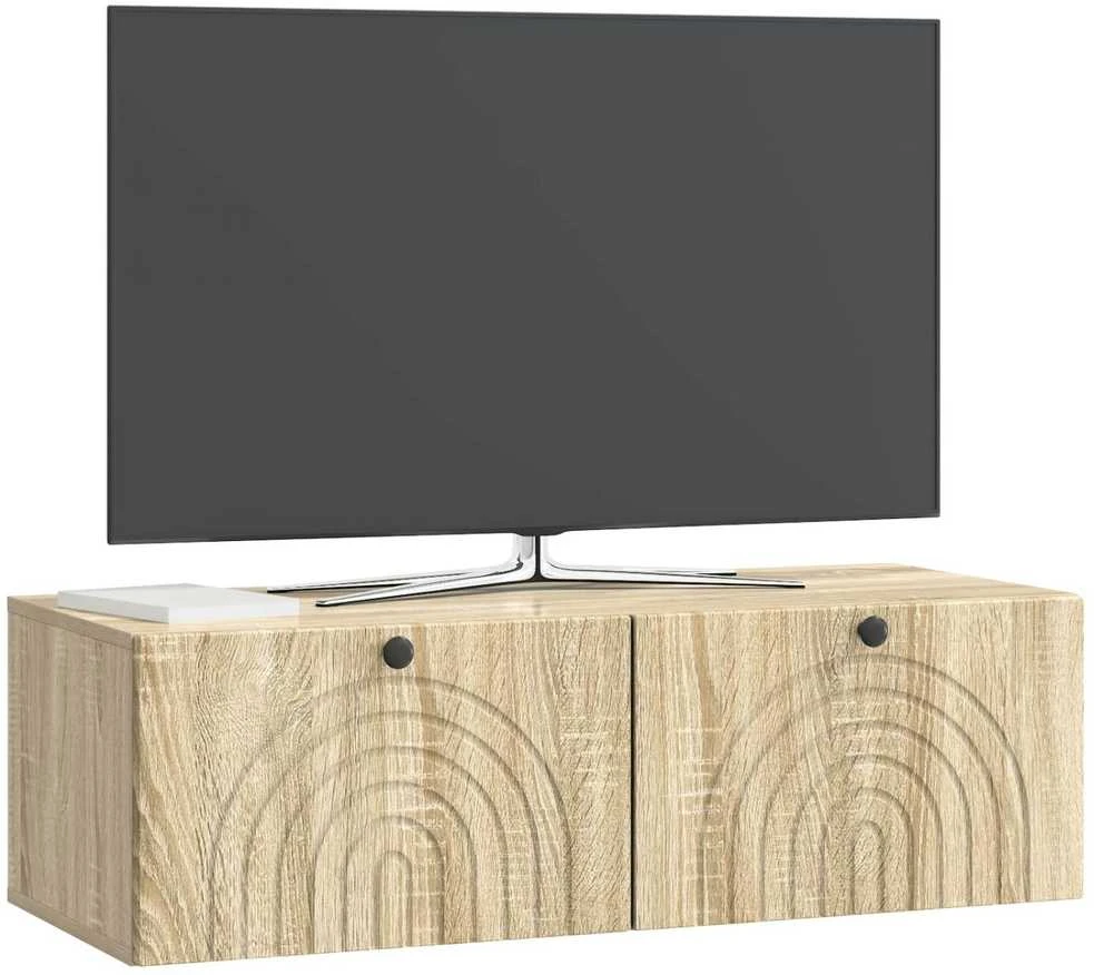 TV staliukas Sieninė TV spintelė Sonoma ąžuolas 98 x 41 x 30 cm