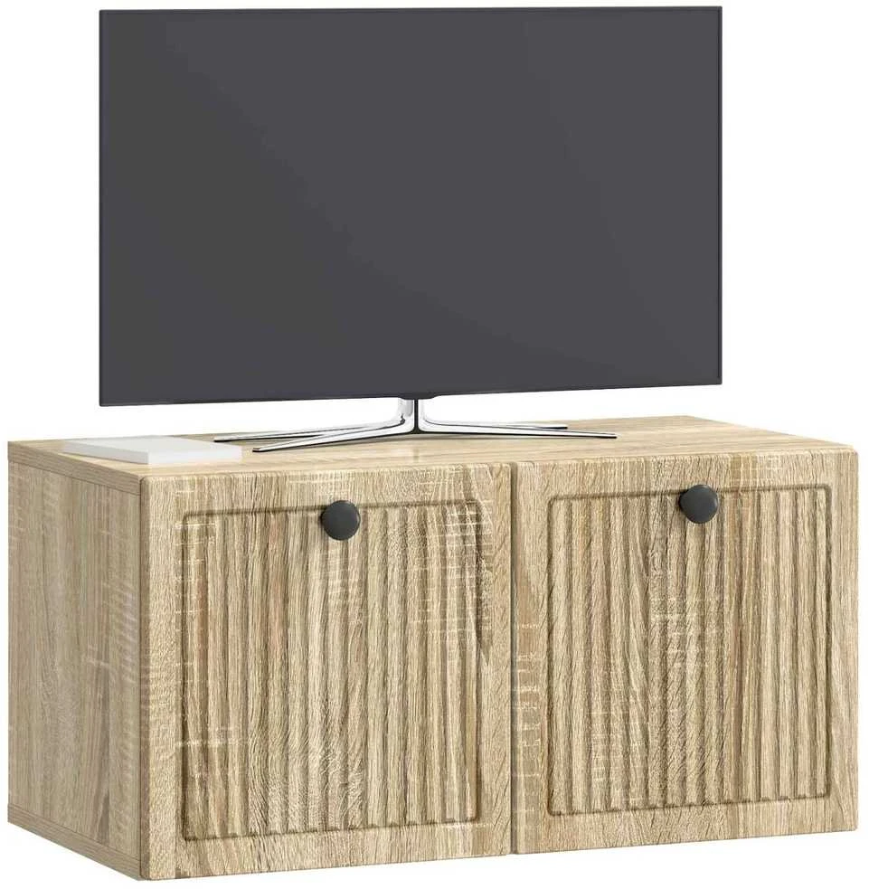 TV staliukas Sieninė TV spintelė Sonoma ąžuolas 59,5 x 31 x 30 cm