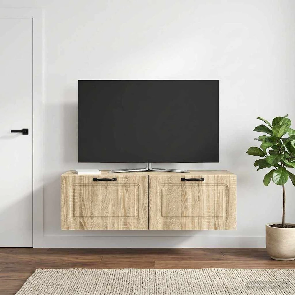 TV staliukas Sieninė TV spintelė Sonoma ąžuolas 98 x 41 x 30 cm