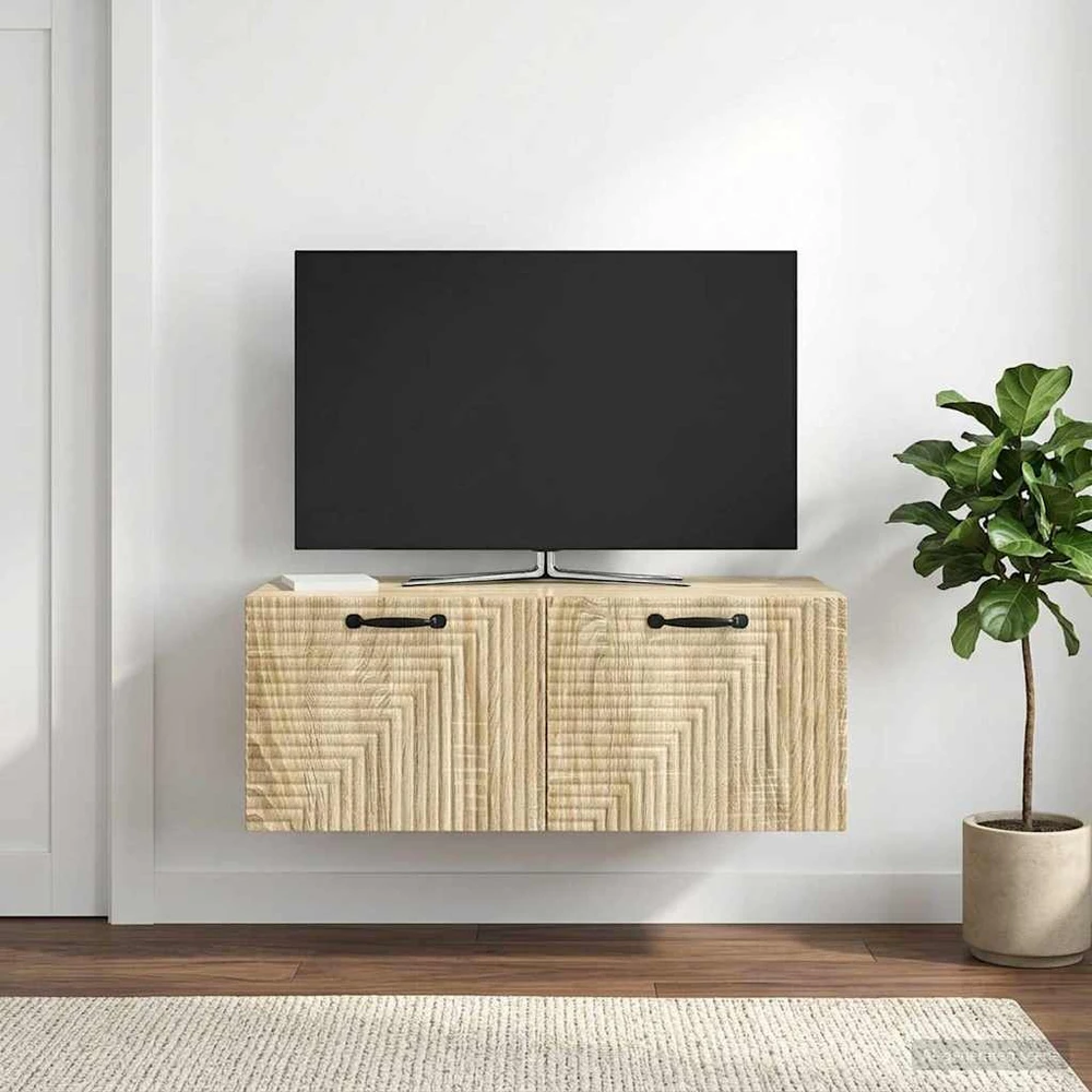 TV staliukas Sieninė TV spintelė Sonoma ąžuolas 78,5 x 41 x 30 cm