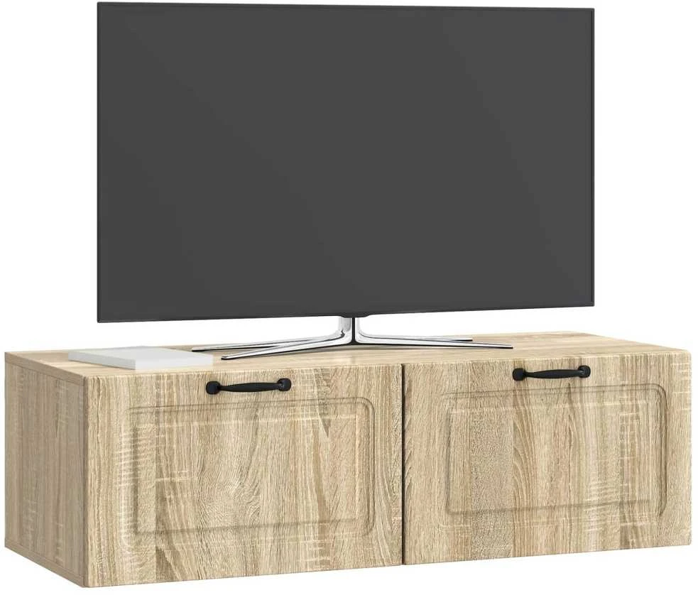TV staliukas Sieninė TV spintelė Sonoma ąžuolas 98 x 41 x 30 cm