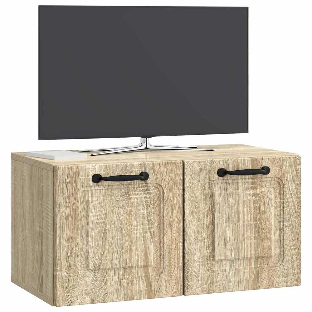 TV staliukas Sieninė TV spintelė Sonoma ąžuolas 59,5 x 31 x 30 cm