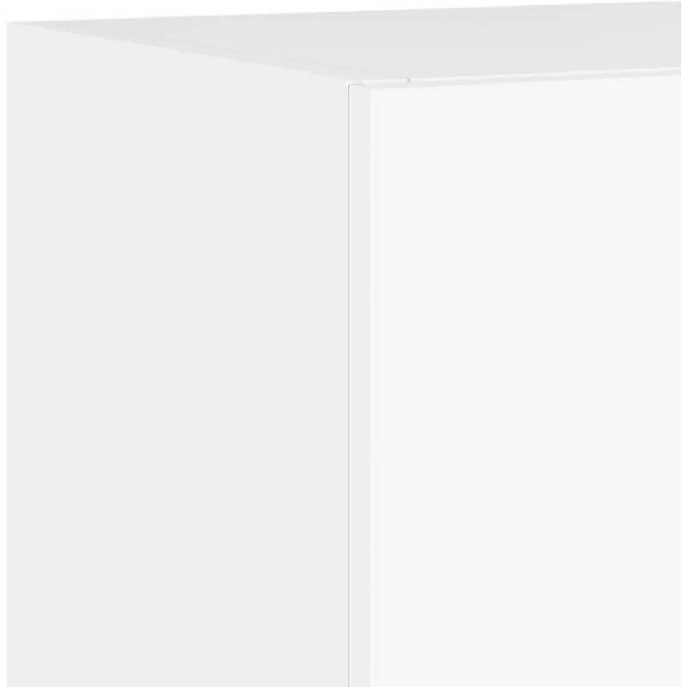 TV staliukas Sieninė TV spintelė su LED lemputėmis, balta, 30,5x35x70cm