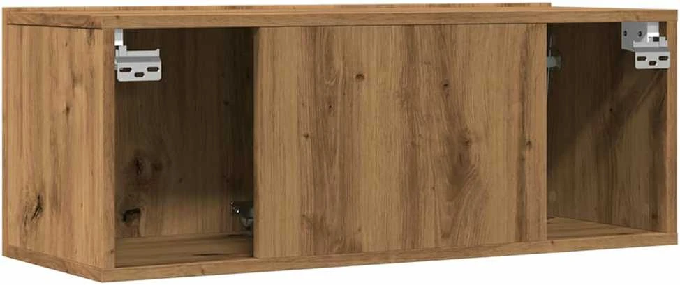TV staliukas Sieninės TV spintelės, 2vnt., artisano ąžuolo, 80x30x30cm