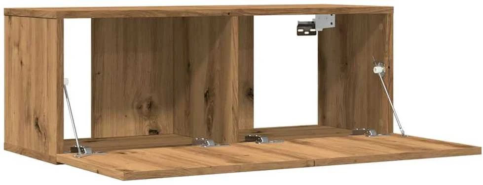 TV staliukas Sieninės TV spintelės, 2vnt., artisano ąžuolo, 80x30x30cm