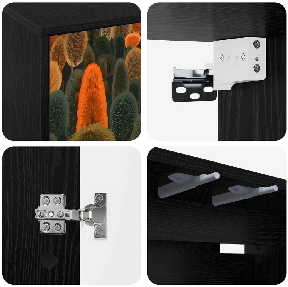 TV staliukas Sieninis televizoriaus stovas ZAANDAM 69 x 33 x 40 cm
