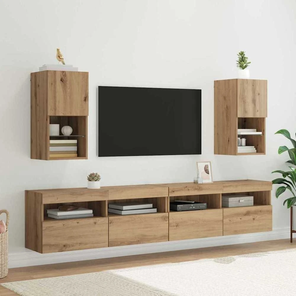 TV staliukas Sieninis televizoriaus stovas 30,5 x 30 x 60 cm