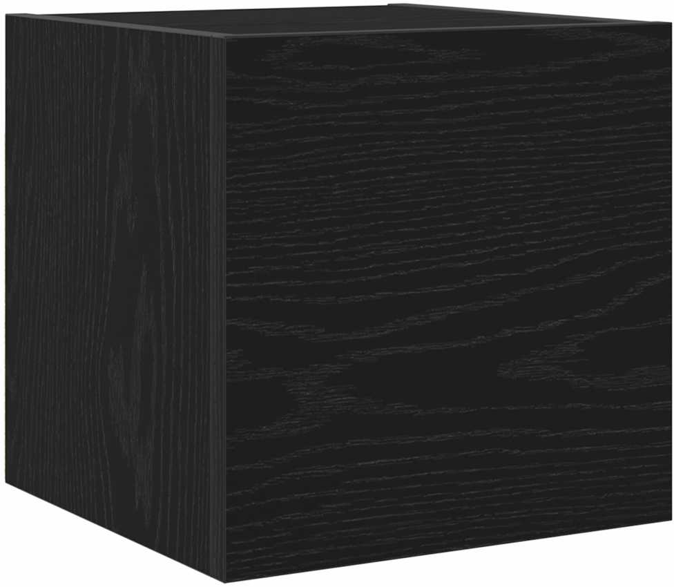 TV staliukas Sieninis televizoriaus stovas Juodas 30,5x30x30 cm
