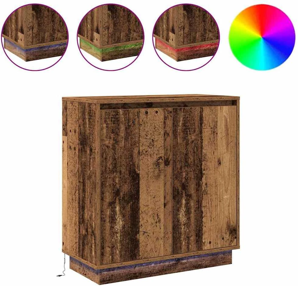 LED Bufetas Sendintos medienos 71 x 34,5 x 75 cm