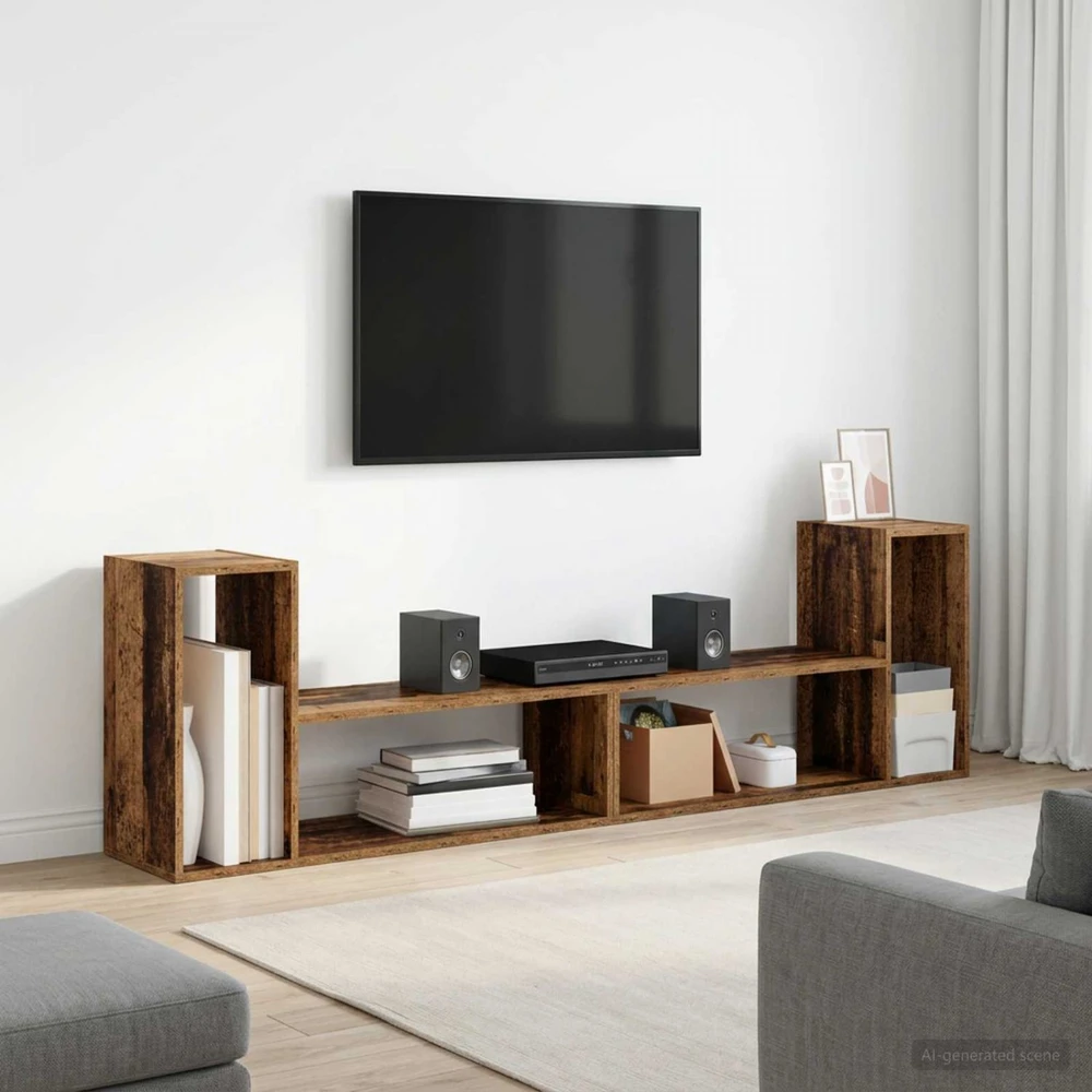 TV staliukas Televizoriaus spintelė 100 x 30 x 50 cm Sendintos medienos