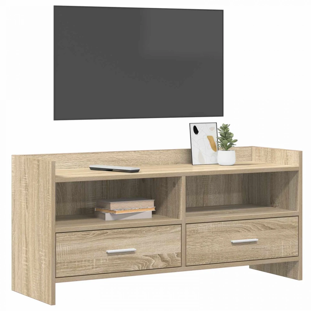 TV staliukas Televizoriaus spintelė 100 x 33 x 47 cm Sonoma ąžuolas