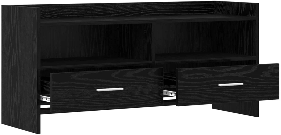 TV staliukas Televizoriaus spintelė 100 x 33 x 47 cm Juodojo ąžuolo