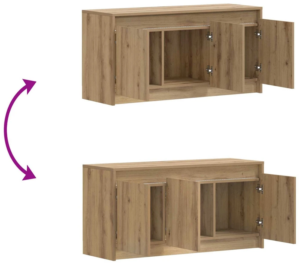 TV staliukas Televizoriaus spintelė 100 x 34 x 50 cm Artisano ąžuolo