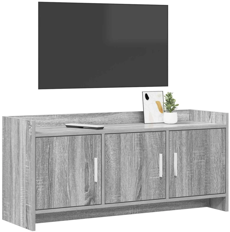 TV staliukas Televizoriaus spintelė 102 x 33 x 47 cm Pilka Sonoma
