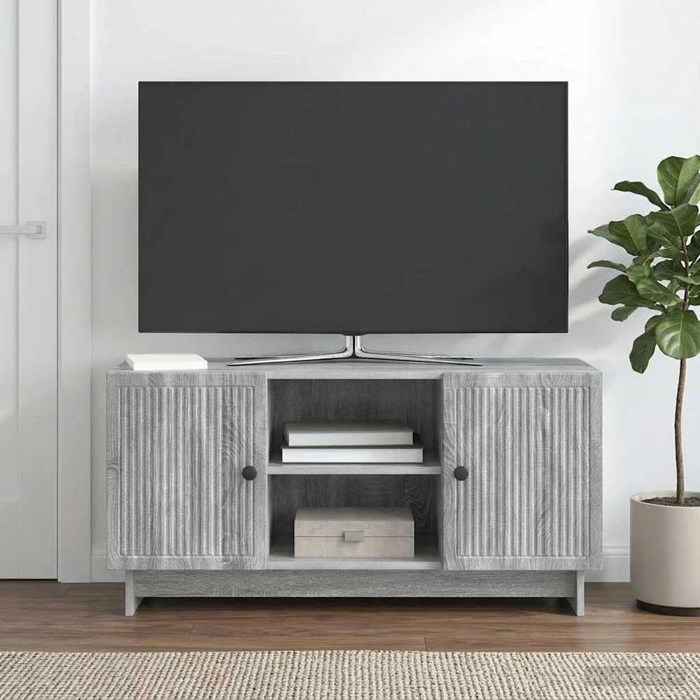 TV staliukas Televizoriaus spintelė 102 x 34,5 x 50 cm Pilka Sonoma