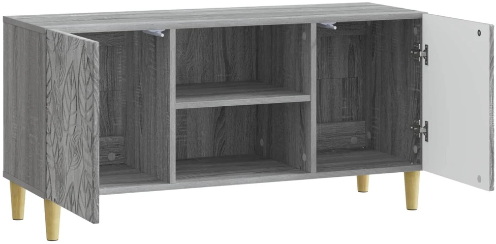 TV staliukas Televizoriaus spintelė 102 x 34,5 x 50 cm Pilka Sonoma
