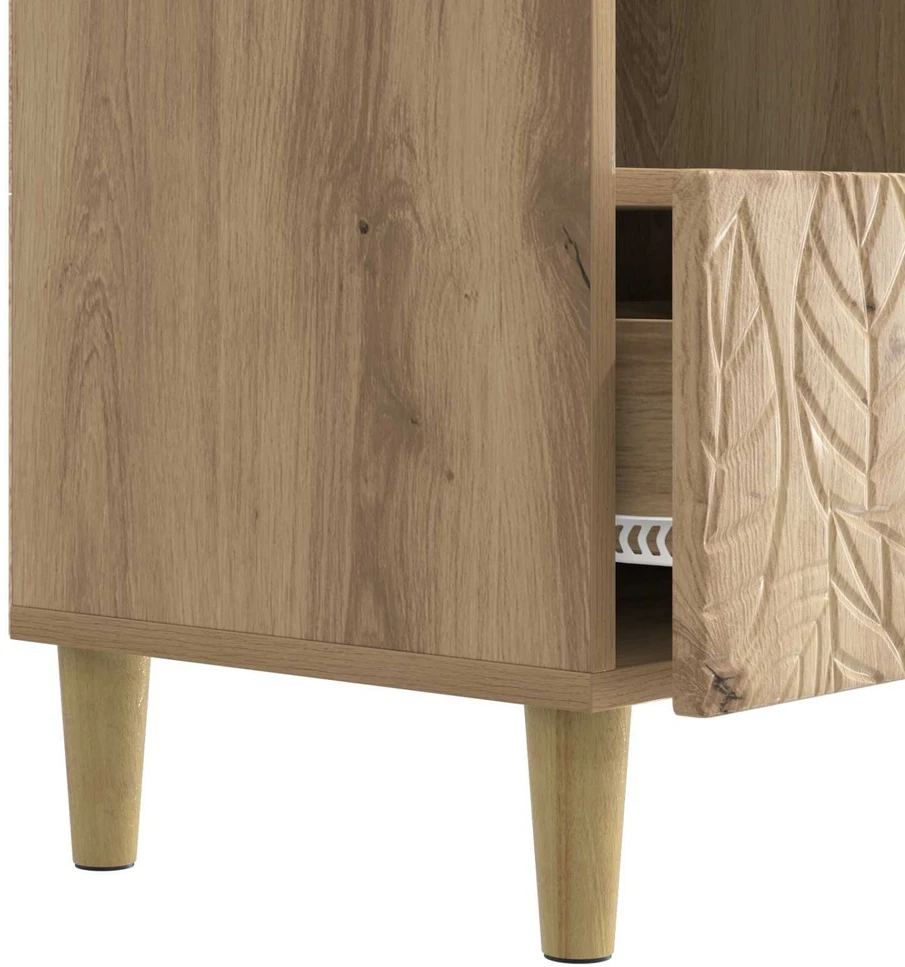 TV staliukas Televizoriaus spintelė 102 x 34,5 x 50 cm Artisano ąžuolo