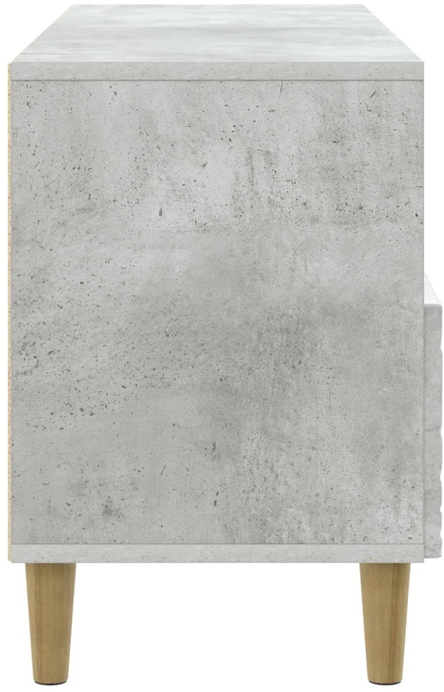 TV staliukas Televizoriaus spintelė 102 x 34,5 x 50 cm Betono pilka
