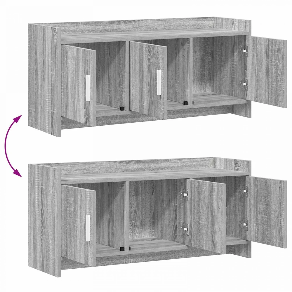 TV staliukas Televizoriaus spintelė 102 x 33 x 47 cm Pilka Sonoma