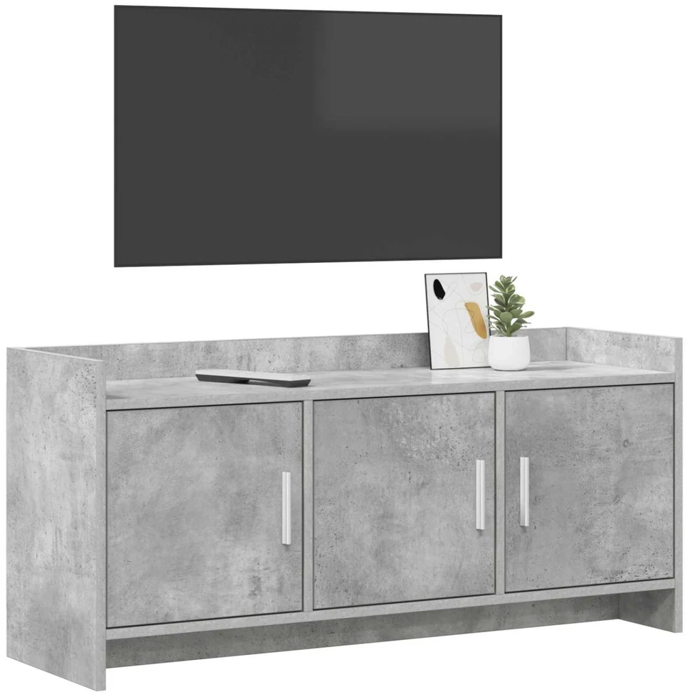 TV staliukas Televizoriaus spintelė 102 x 33 x 47 cm Betono pilka