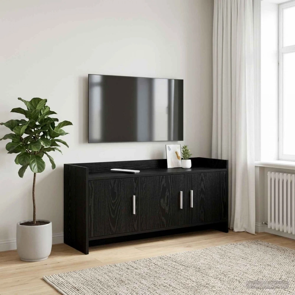 TV staliukas Televizoriaus spintelė 102 x 33 x 47 cm Juodojo ąžuolo