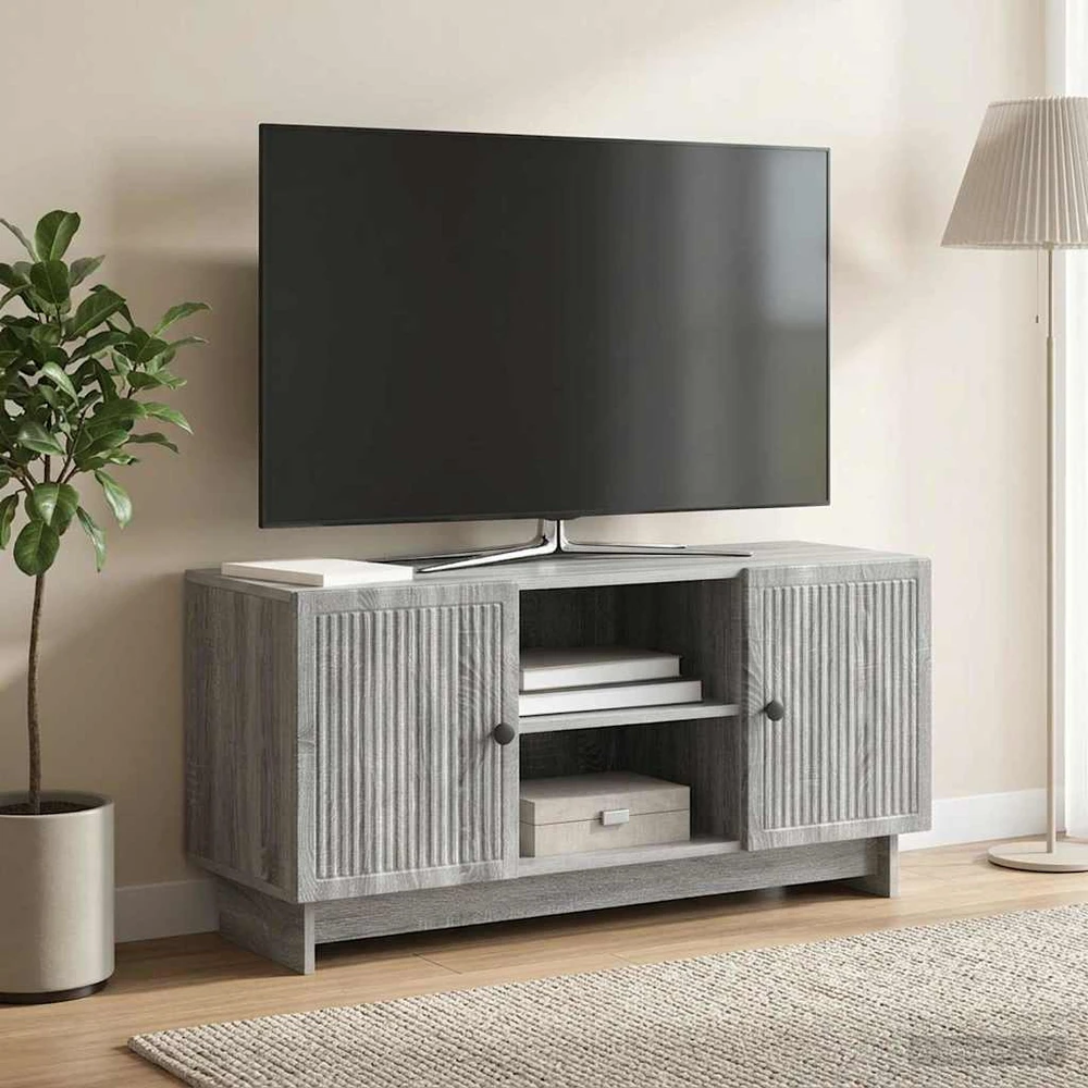TV staliukas Televizoriaus spintelė 102 x 34,5 x 50 cm Pilka Sonoma