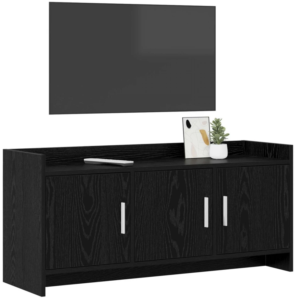 TV staliukas Televizoriaus spintelė 102 x 33 x 47 cm Juodojo ąžuolo
