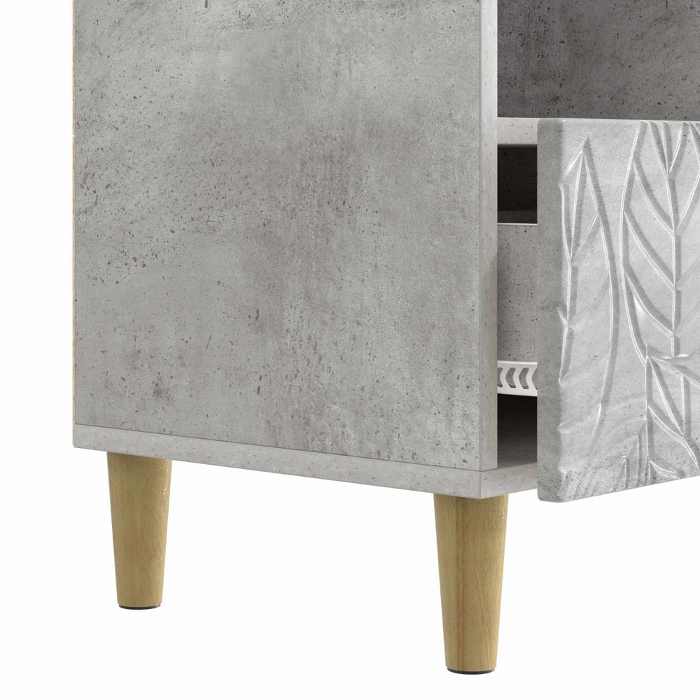 TV staliukas Televizoriaus spintelė 102 x 34,5 x 50 cm Betono pilka