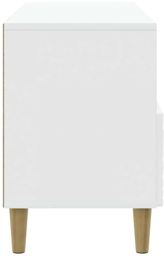 TV staliukas Televizoriaus spintelė 102 x 34,5 x 50 cm Itin blizgi balta