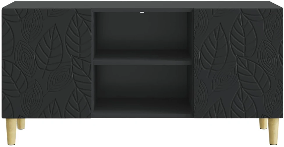 TV staliukas Televizoriaus spintelė 102 x 34,5 x 50 cm Juoda