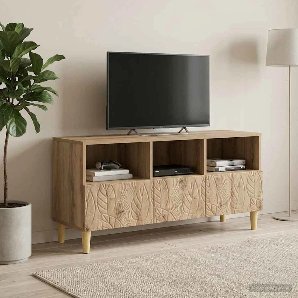 TV staliukas Televizoriaus spintelė 102 x 34,5 x 50 cm Artisano ąžuolo