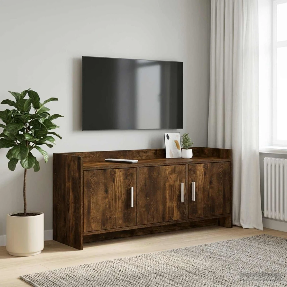 TV staliukas Televizoriaus spintelė 102 x 33 x 47 cm Dūminio ąžuolo