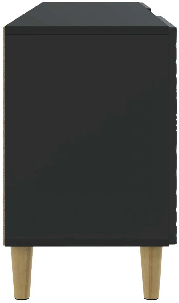 TV staliukas Televizoriaus spintelė 102 x 34,5 x 50 cm Juoda