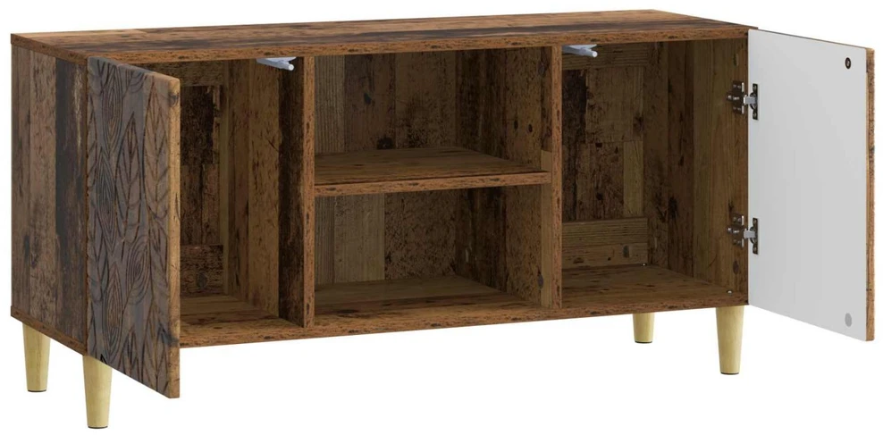 TV staliukas Televizoriaus spintelė 102 x 34,5 x 50 cm Sendintos medienos