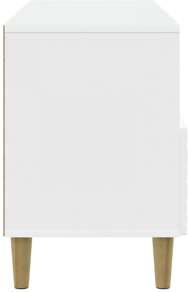 TV staliukas Televizoriaus spintelė 102 x 34,5 x 50 cm Balta