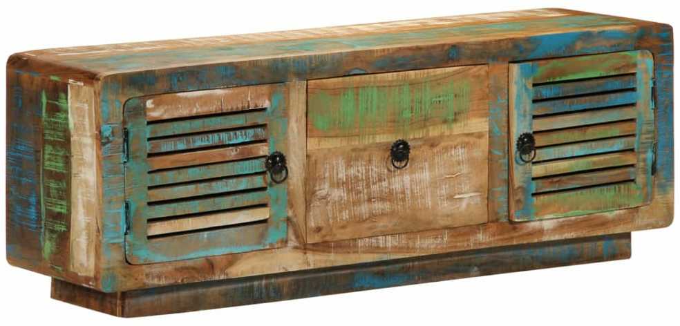 TV staliukas Televizoriaus spintelė, 110x30x40cm, perdirbta mediena