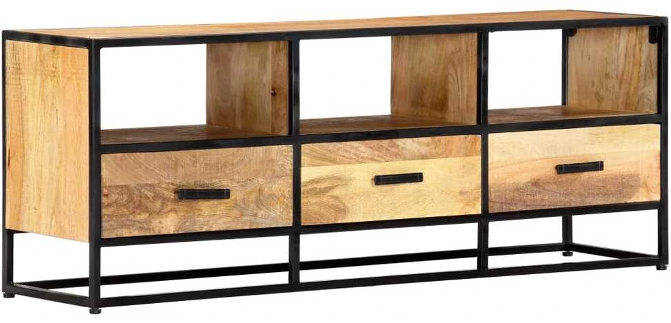 TV staliukas Televizoriaus spintelė, 120x30x45cm, mango medienos masyvas